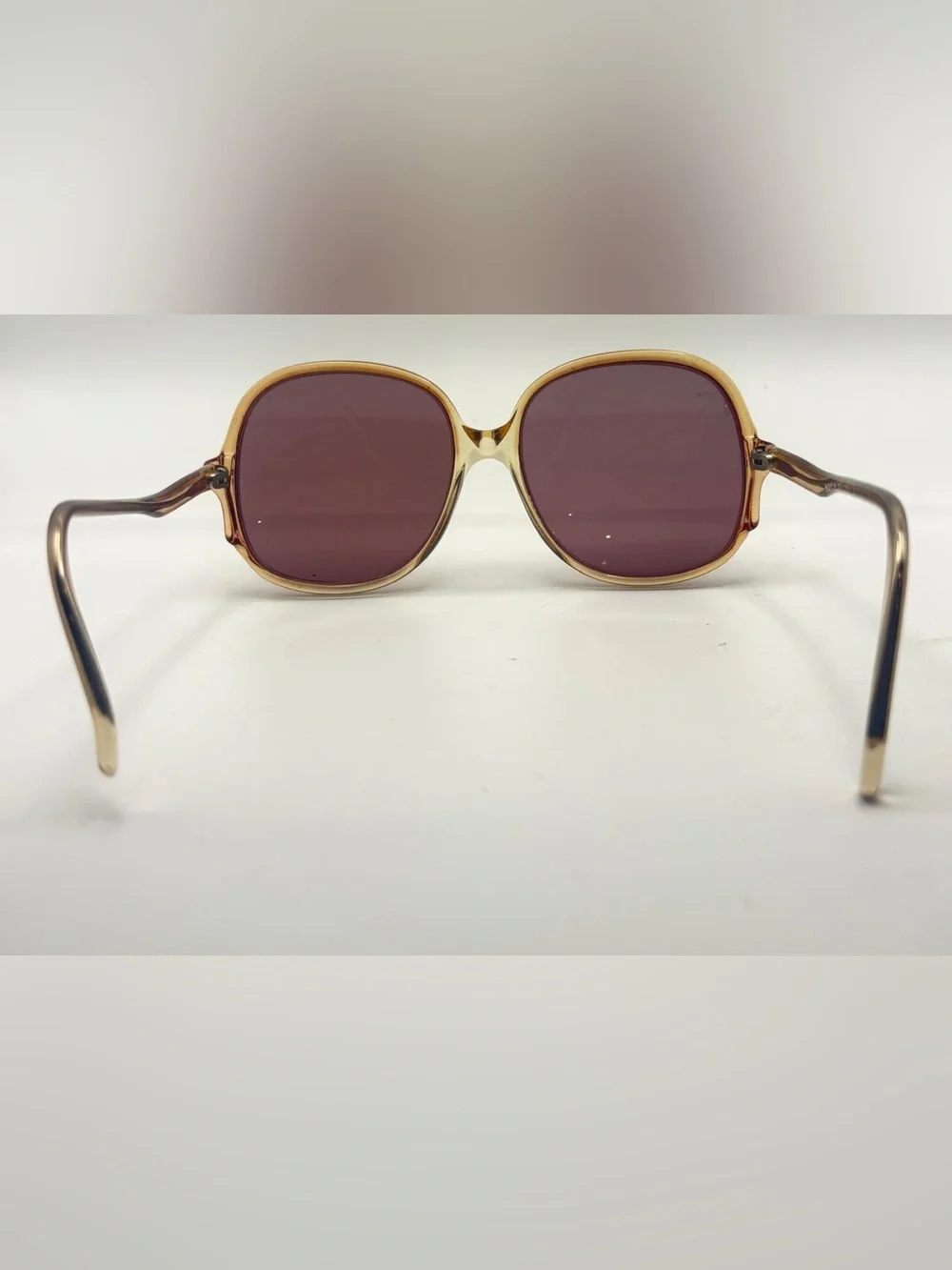 Vintage Maurice Brown Oval Sunglasses Frames Only